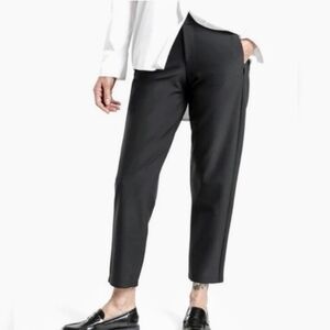 NWT Away Travel The Laid Back Trouser, Wool Blend, Black Size 10
